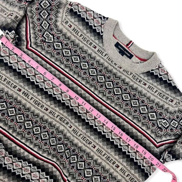 Tommy Hilfiger Wool Blend Fair Isle Sweater - Picture 7 of 11